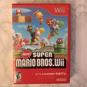 Wii Super Mario Brothers Game Disc